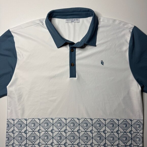 Smith And Quinn Golf Polo Men’s Size Large Performance All Over Print - Picture 2 of 8